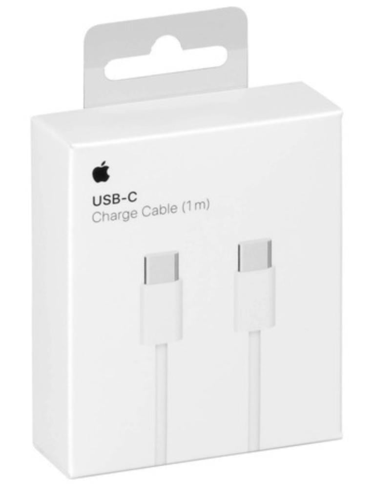 Cable Apple de conector Tipo C a USB-C de 1M - Blanco