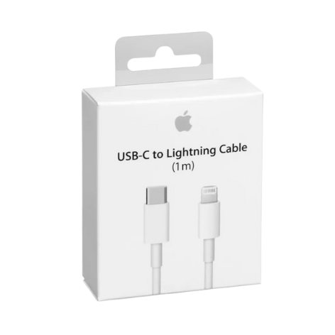 Cable Apple de conector Lightning a USB-C de 1M - Blanco